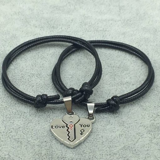 Lock and key bracelet for couples-5